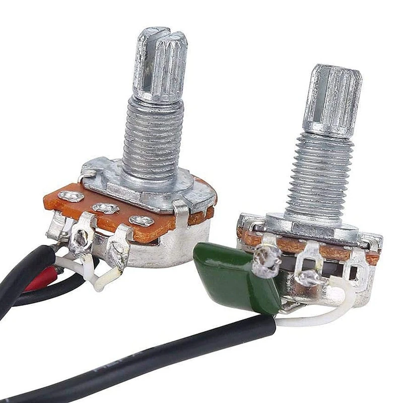 

1x Electric Guitar Wiring Harness Kit, 2T2V 3 Way Toggle Switch & 1Set Jb Bass Guitar Pickups Open Style Pickups