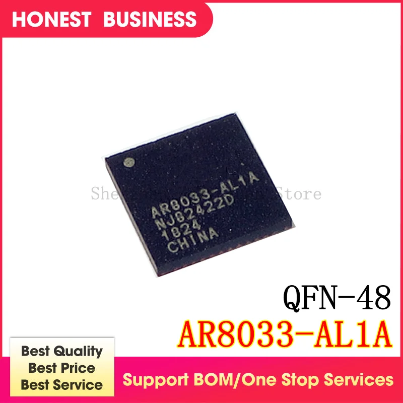 

5PCS/LOT AR8033-AL1A AR8033 AL1A QFN48 QFN-48 IC Best quality Good working