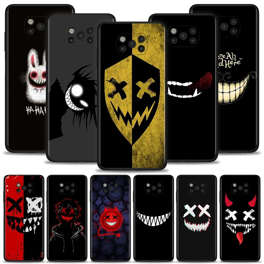 

Scary Smile Skeleton Devil For Xiaomi Poco X3 NFC X3 M3 Pro F3 GT Pocophone F1 for Mi Civi 11T 10T 10 Pro 11 Note 10 Lite Shell