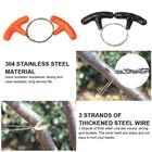 Ручная цепная пила, практичная портативная ручная ленточная пила, аварийное снаряжение для выживания, стальные аксессуары для путешествий, уличная пила для кемпинга и пешего туризма