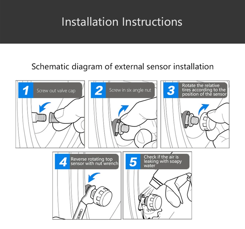 Система контроля давления в шинах Solor система с 2 наружными датчиками