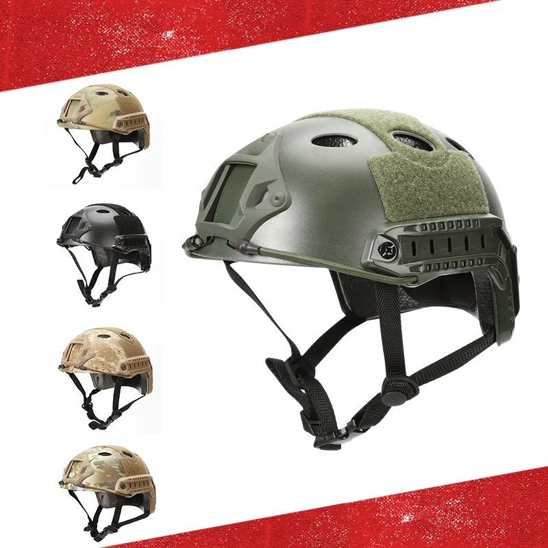 

Быстрый PJ военный шлем, Охотничий Тактический спортивный шлем, шлем с круглым отверстием, уличные военные аксессуары, защитное оборудовани...