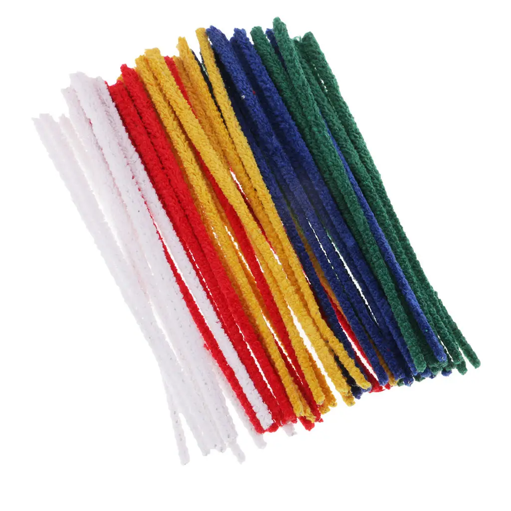 

Pipe Cleaners Bendable Soft Cotton Cleaner Stick Stems 160mm