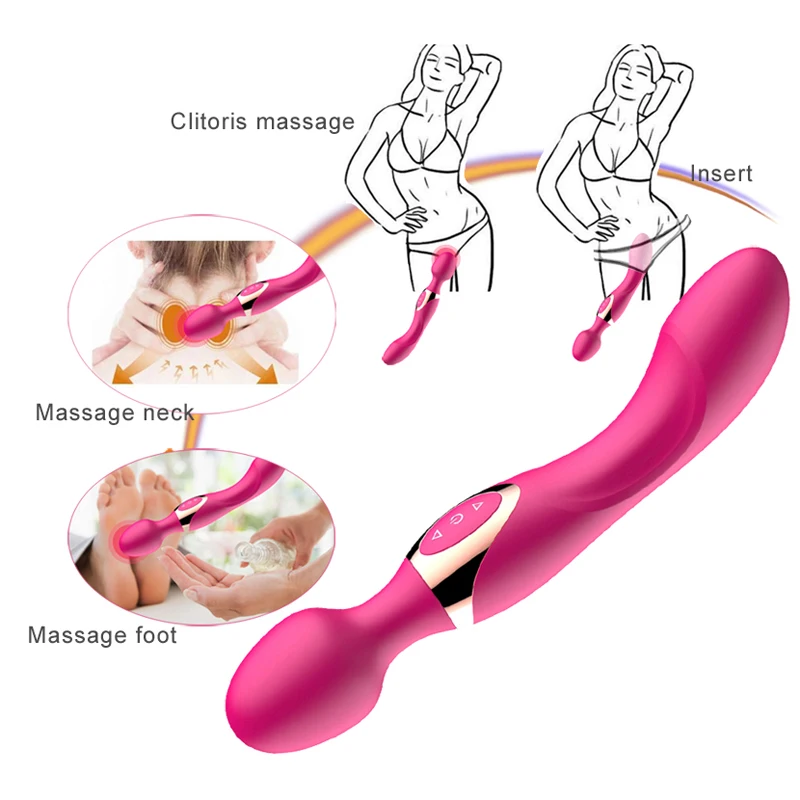 

New AV magiczna rdka G Spot massager, USB charge Big stick wibratory dla kobiet kobieta sexy clit wibrator dorosych sex