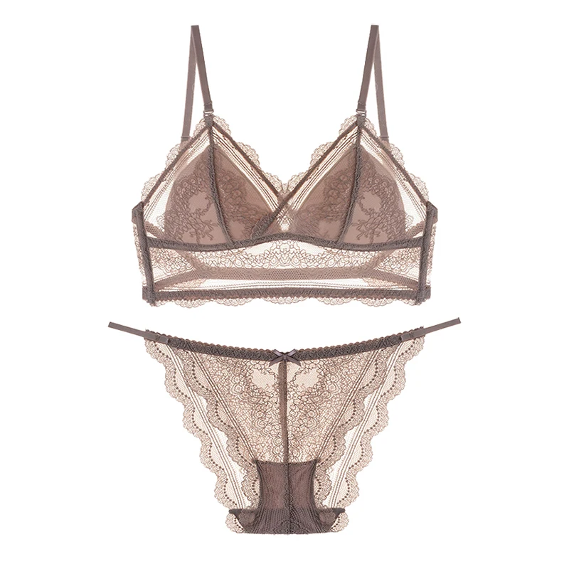 Комплект женского нижнего белья бюстгальтер с U-образной открытой спиной