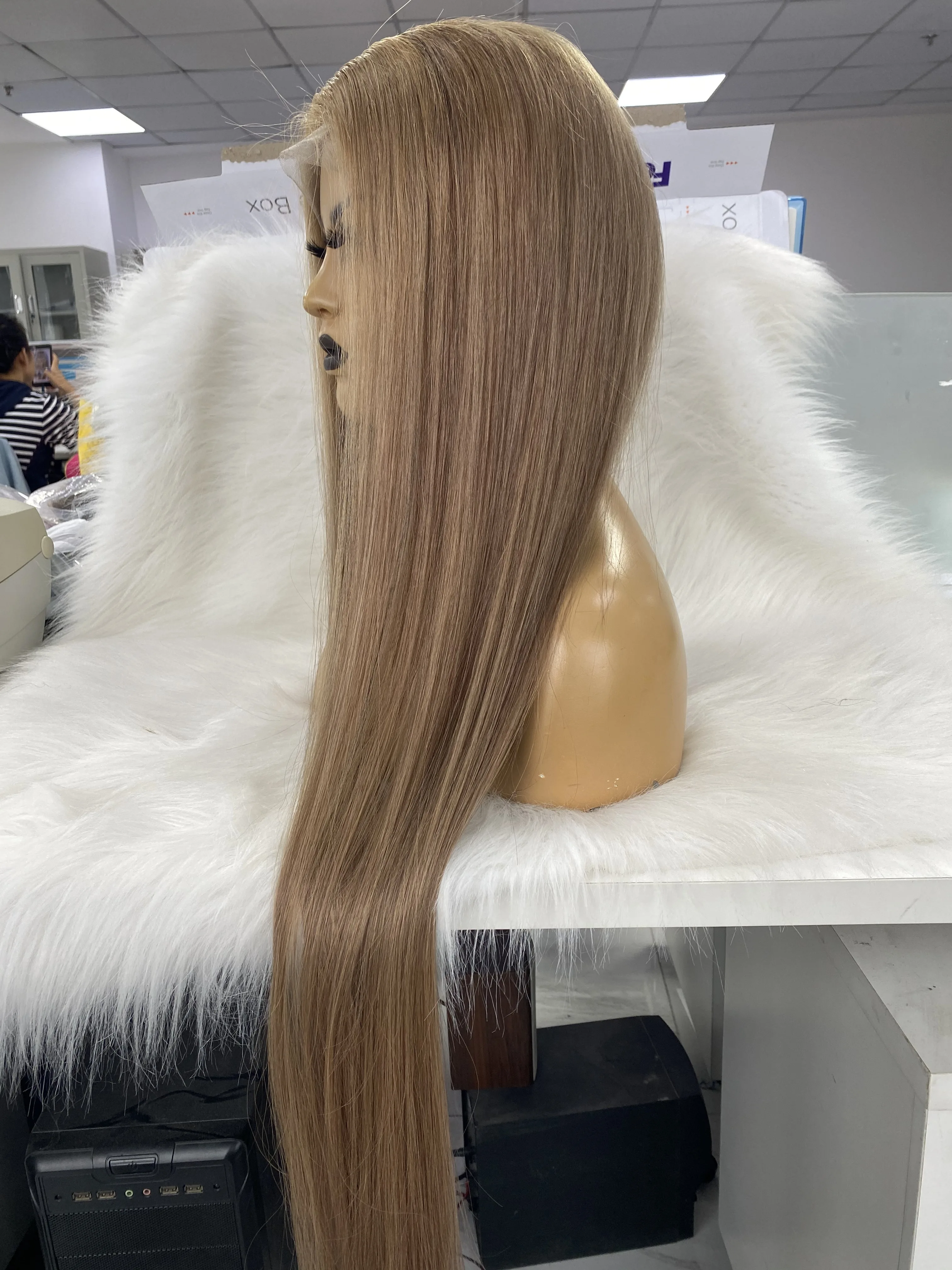 

Custom Color 40" and 45" Full Lace Wig long hair Virgin Hair