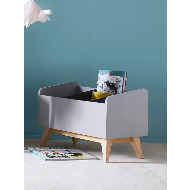 Полная дубовая стойка для журналов детская книжная полка коробка игрушек диван