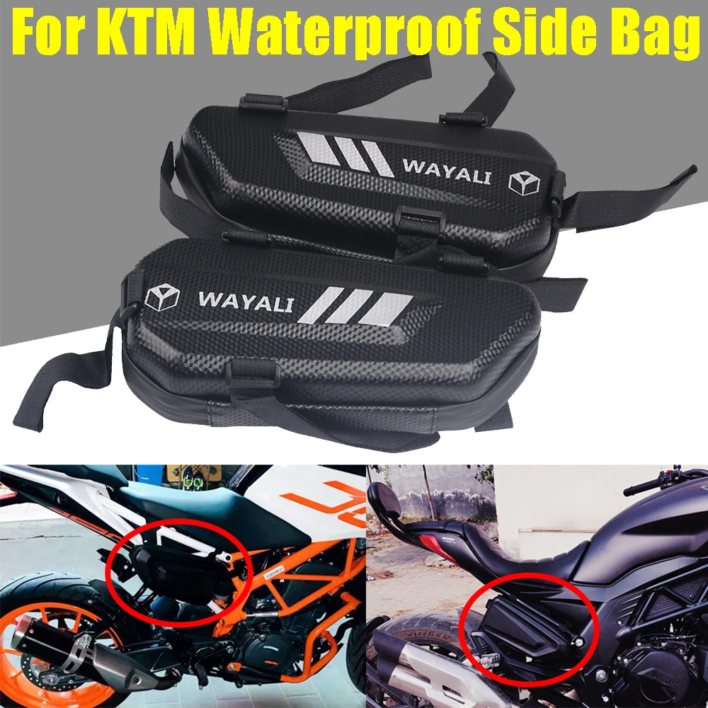 

For KTM DUKE 125 200 250 390 790 DUKE Adventure 990 S R SMT SUPERMOTO R Motorcycle Side Bag Saddlebags Waterproof Triangle Bag