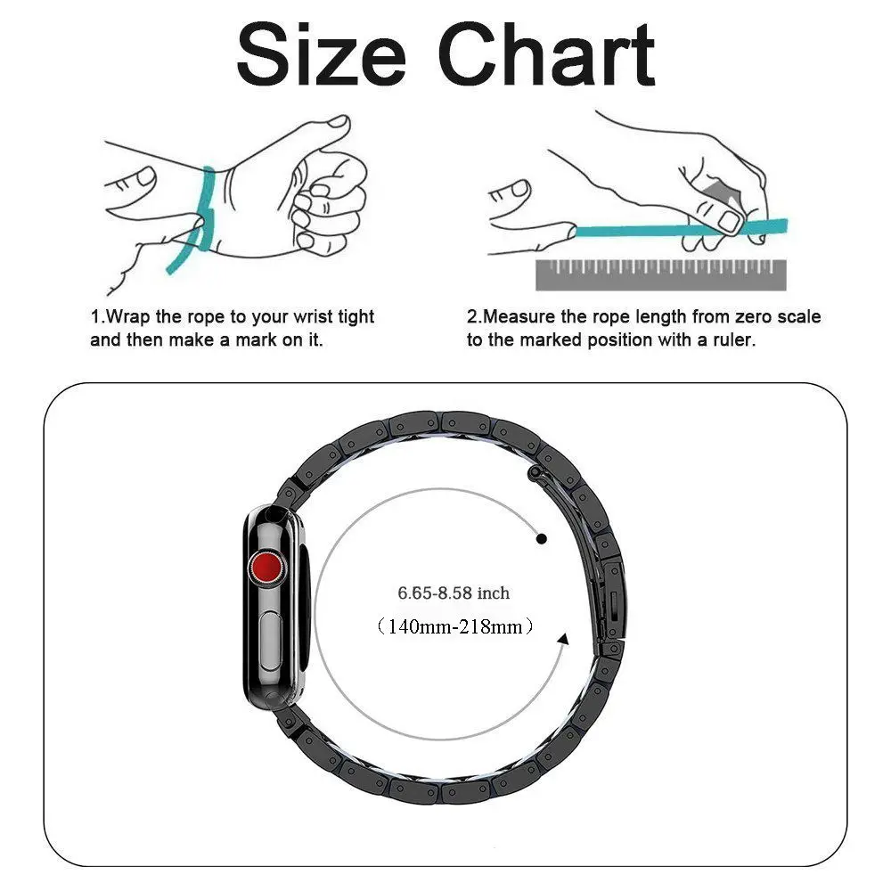 

Rhinestone Bracelet Stainless Steel Strap for Apple Watch Series 1/2/3 40mm 38mm Luxury Watch Band for iWatch Series 4 5 42/44mm