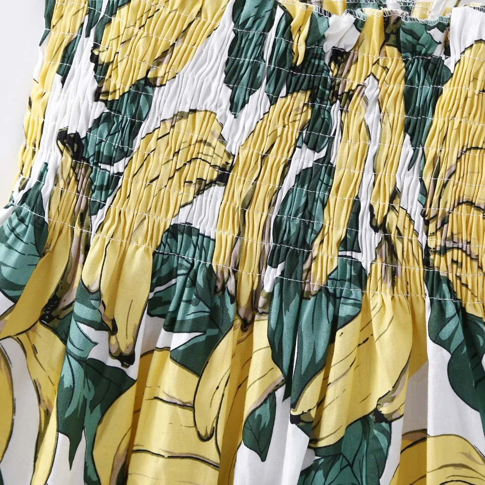 2021 Новая летняя одежда для маленьких детей Одежда с рюшами вечерние платья