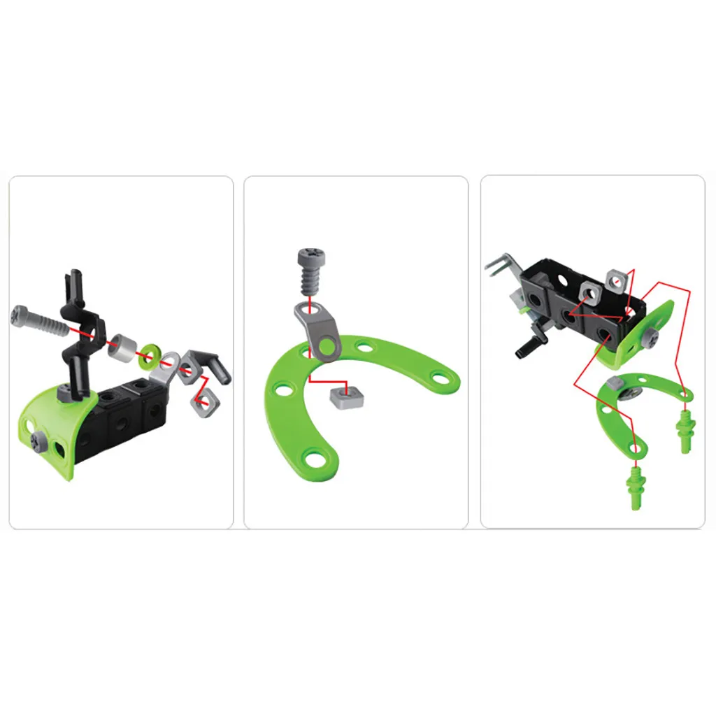 Разборка Сборная модель грузовик Детский пазл креативное ремесло самодельная