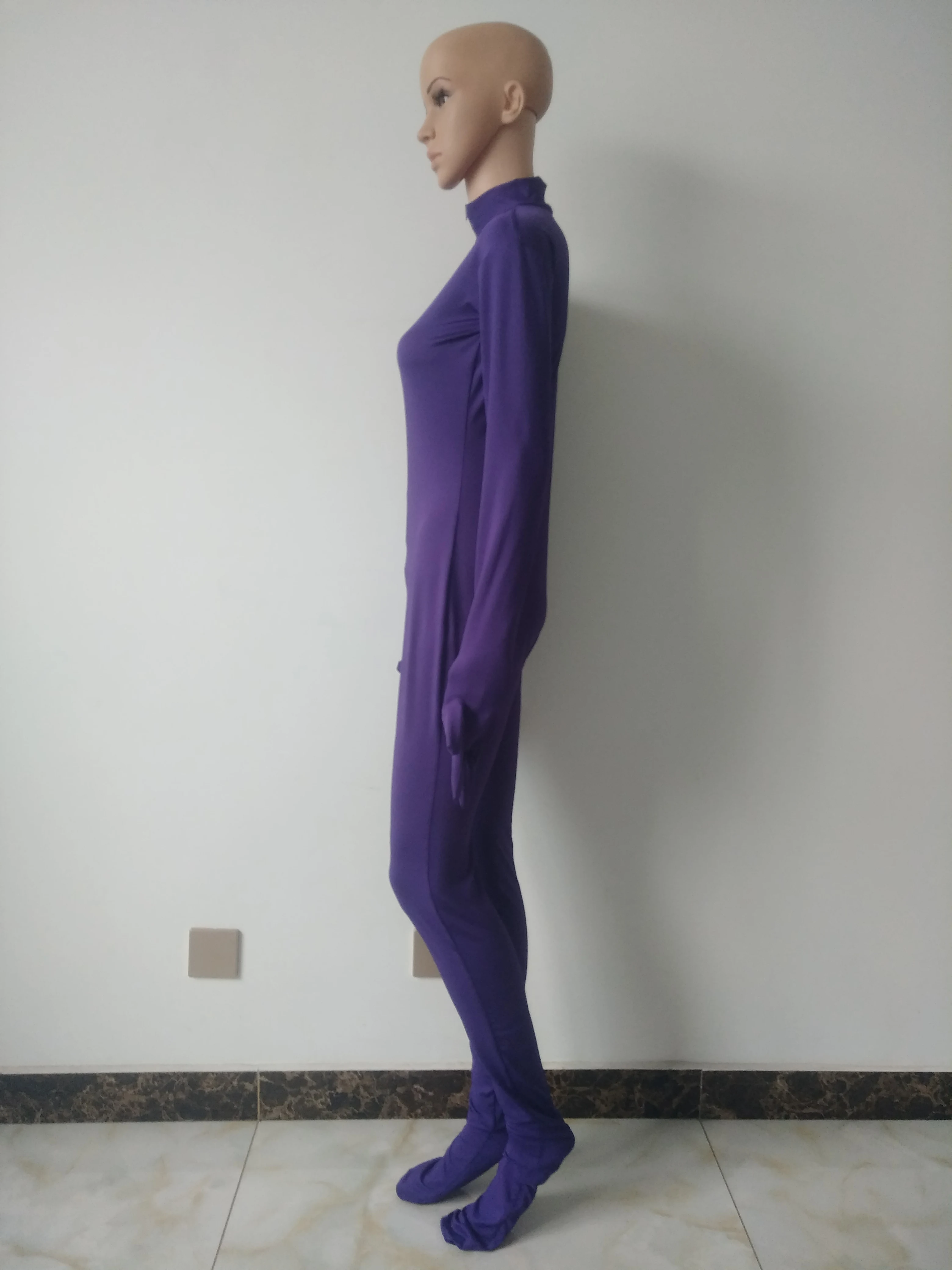 Женский комбинезон костюмы для косплея на Хэллоуин фиолетовый цвет комбинезоны