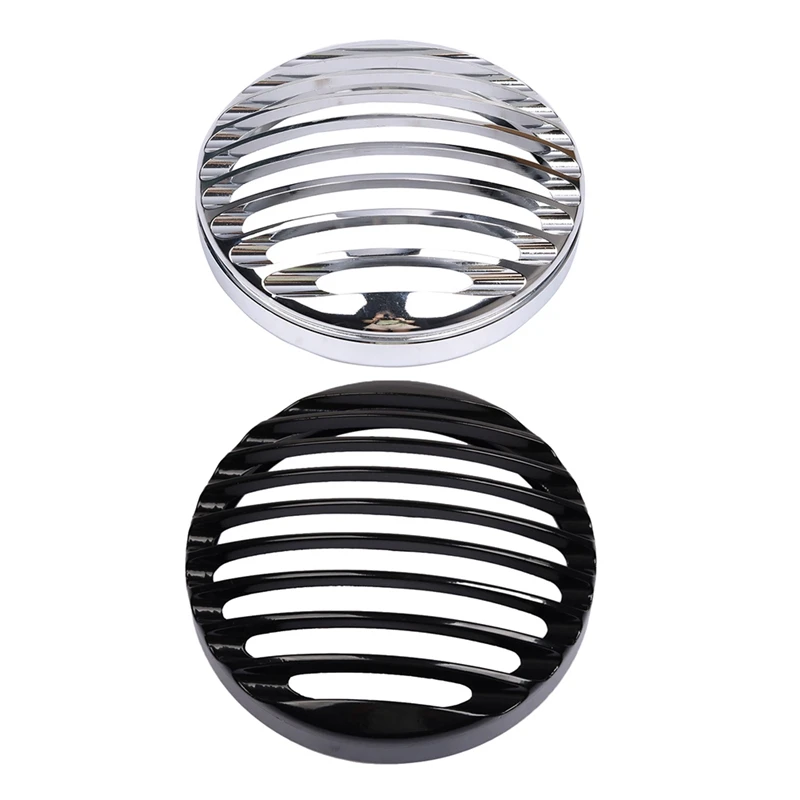 

For Sportster XL 883 Iron 1200 04-14 Custom XL1200C 1200 Motorcycle 5 3/4inch CNC LED Headlight Grill Cover