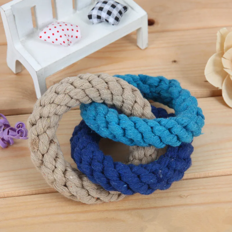 Хлопковая веревка плетеная игрушка собака щенок чистящие зубы жевательные