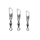 50 шт.лот рыболовный крючок из нержавеющей стали, защелкивающийся соединитель лески, штифт, рыболовный подшипник для приманки, Вертлюг, рыболовные аксессуары