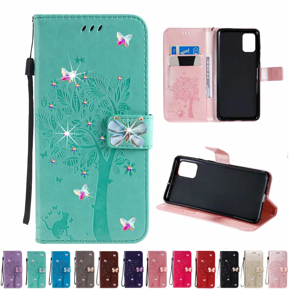 Sunjolly Алмазный чехол для LG K41S K51S K51 K50S K61 Stylo 6 7 флип кошелек 3D бабочка стразы