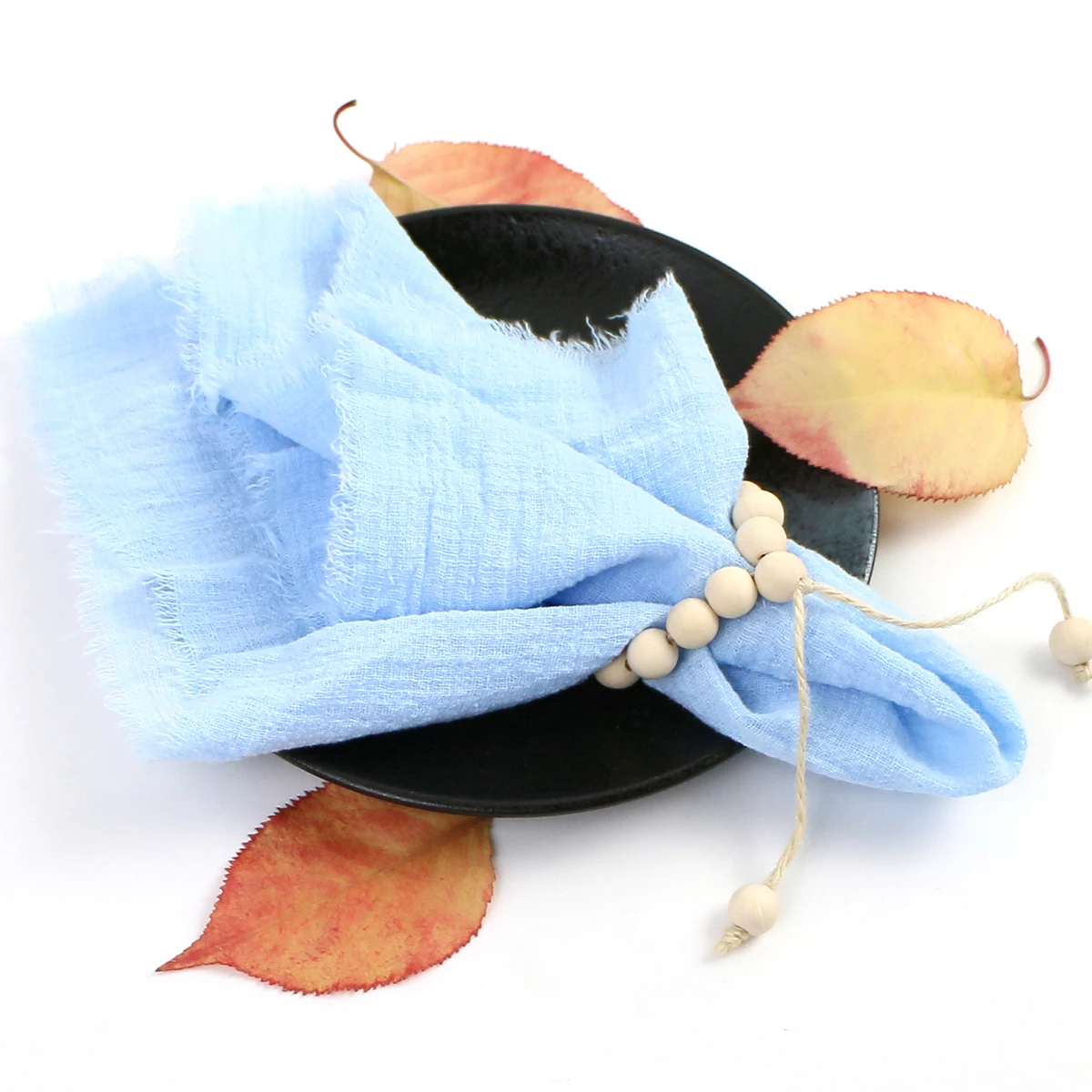 Factory Direct Cloth Napkins Set of 50 Gauze Crepe Cotton Fabric 40x40cm Dinner Tea Towel Kitchen Wedding Table Easter Decor