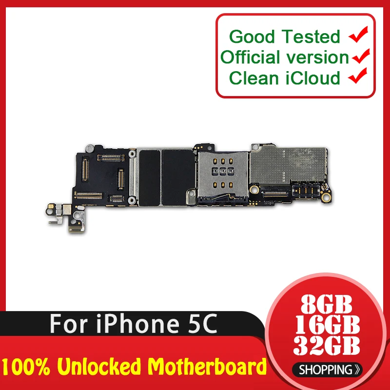 TDHHX 8 ГБ/16 ГБ/32 ГБ для iphone 5C материнская плата с чипами, оригинальная разблокированная материнская плата для iphone 5C