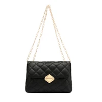 new fashion shoulder bags for women plaid pu leather handbag female chains strap messenger bag purse crossbody pouch
