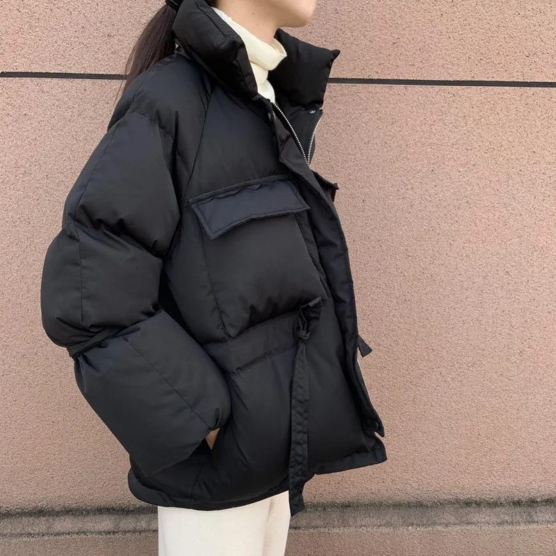 Winter Clothes Women Korean Style New Warm Padded Puffer Jacket Coat Casual Beige Women's Parkas Black Ropa Mujer Invierno 2020