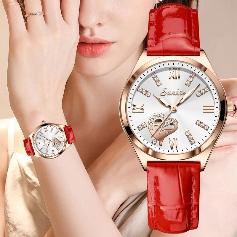 

Sunkta Brand Luxury Fashion Women Quartz Watches Ladies Clock Dress Casual Wristwatches Relogio Feminino Woman Watch Reloj Mujer