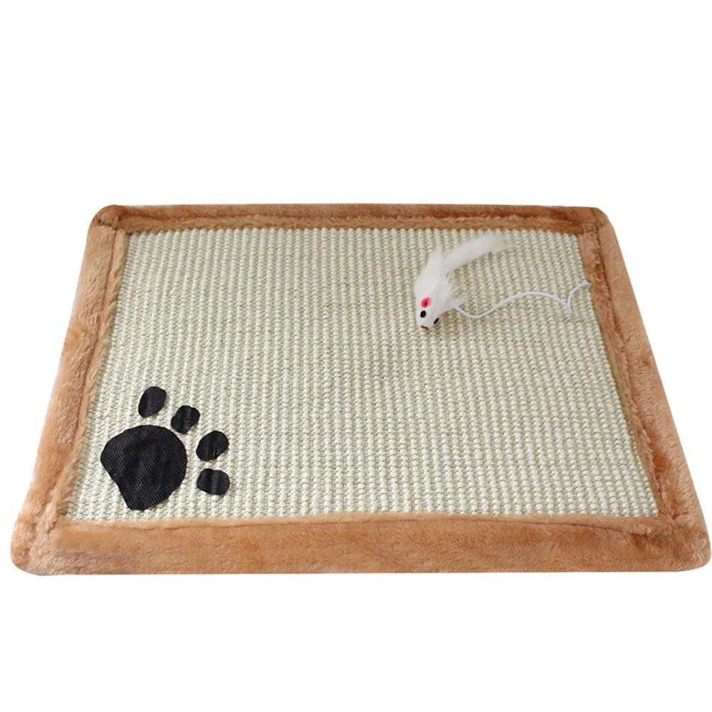 45x30cm Натуральный сизаль, Когтеточка для кошек, коврик для защиты мебели, лапка для кошек, защита для стула, коврик для скалолазания, дерево, Когтеточка для кошек - Цвет: 45x30cm