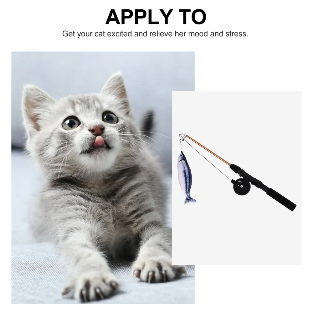 

Retractable Cat Teasing Interactive Cat Teaser Wand Pet Catnip Plaything