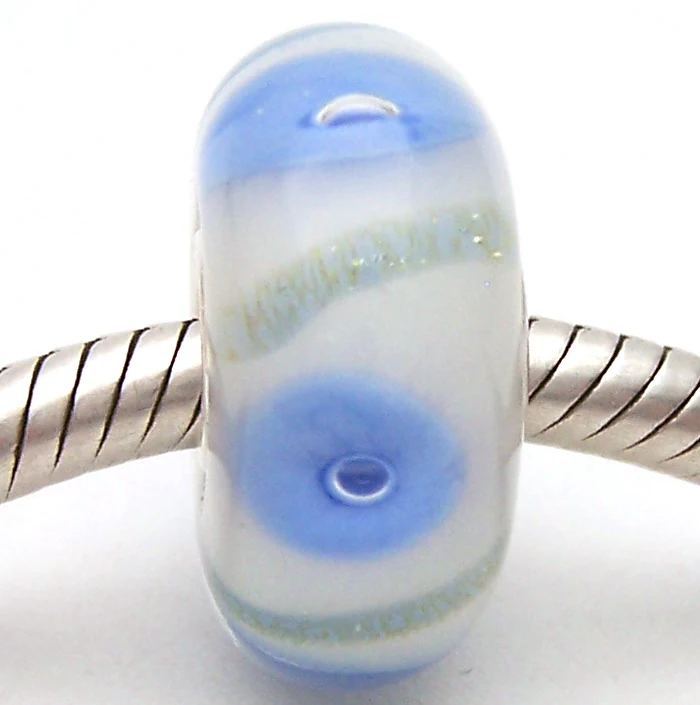 

JG2871 100% S925 Sterling Silver Beads Murano Glass beads Fit European Charms Bracelet charms diy jewelry Lampwork GlassBeads