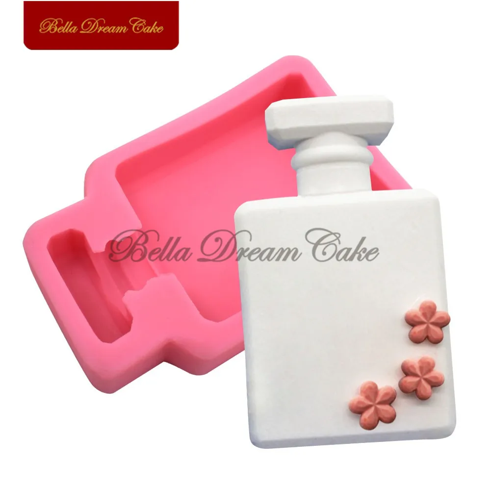 3D флакон духов силиконовая форма для помадки шоколада украшения торта своими