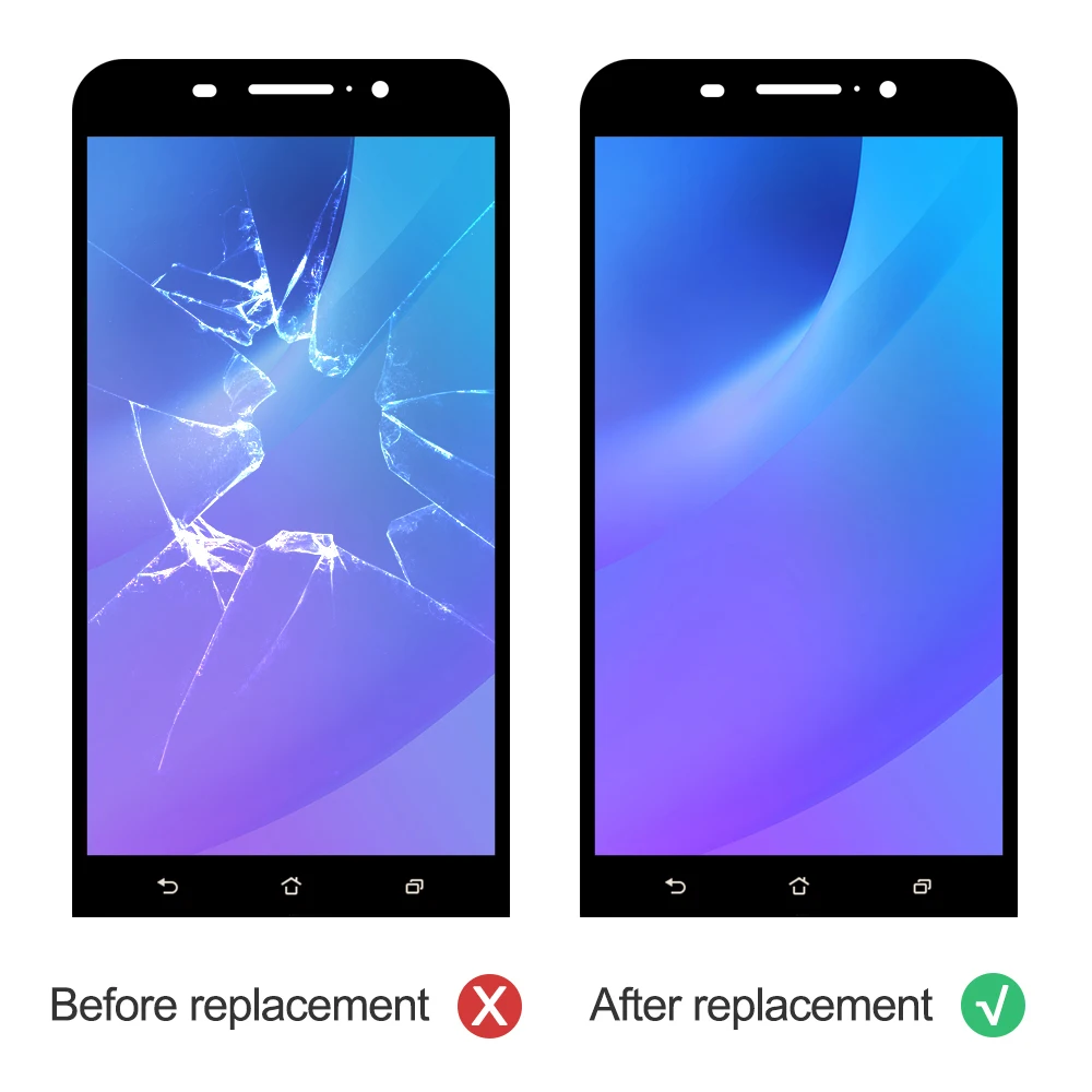 Черный ЖК дисплей 5 дюйма ZC550KL для Asus Zenfone Max экран с рамкой ASUS дисплей|Экраны
