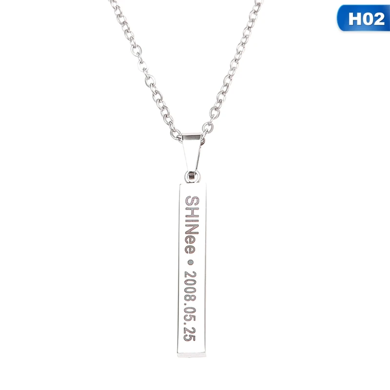 1 шт. JieyueJewelry модное ожерелье для мальчиков Kpop SHINee женщин мужчин на день рождения