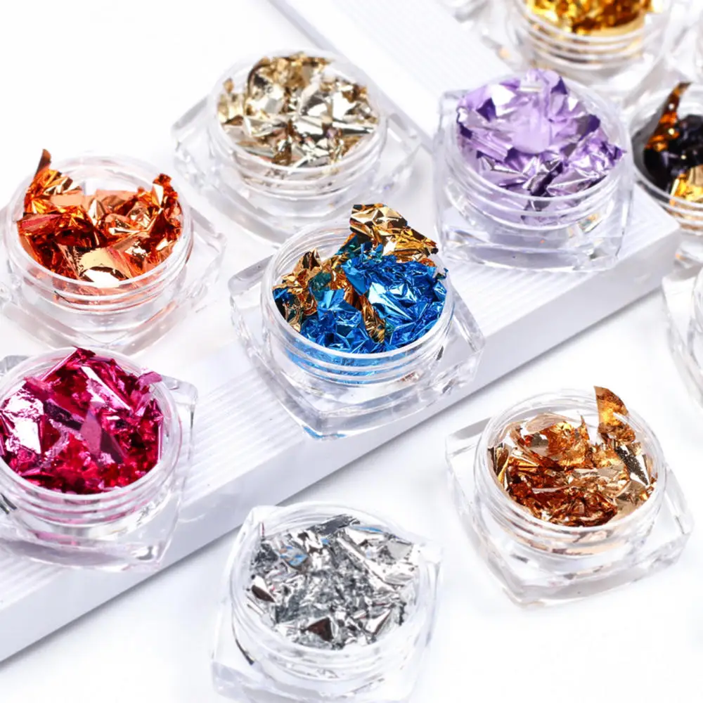 1 коробка золотистая и серебристая нестандартная алюминиевая фольга бумажная