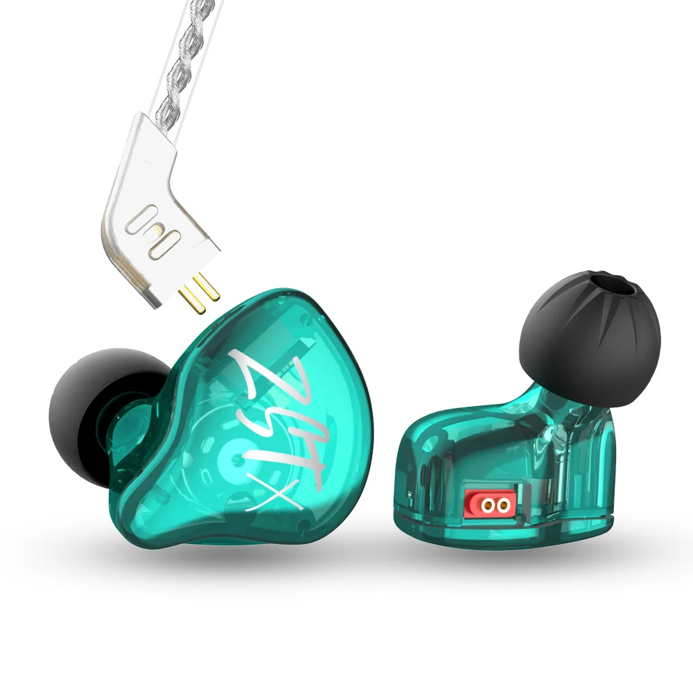 Внутриканальные наушники KZ ZSTX ZST X 1BA + 1DD гибридные Hi Fi вкладыши с шумоподавлением