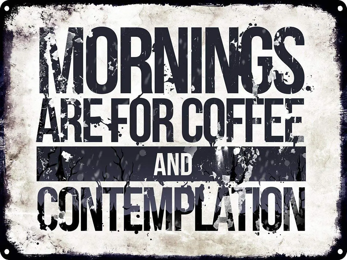 

Металлический знак в стиле ретро с изображением утреннего кофе и сочетания, украшение для кафе, семейного бара, ресторана, мужская пещера 12x8...