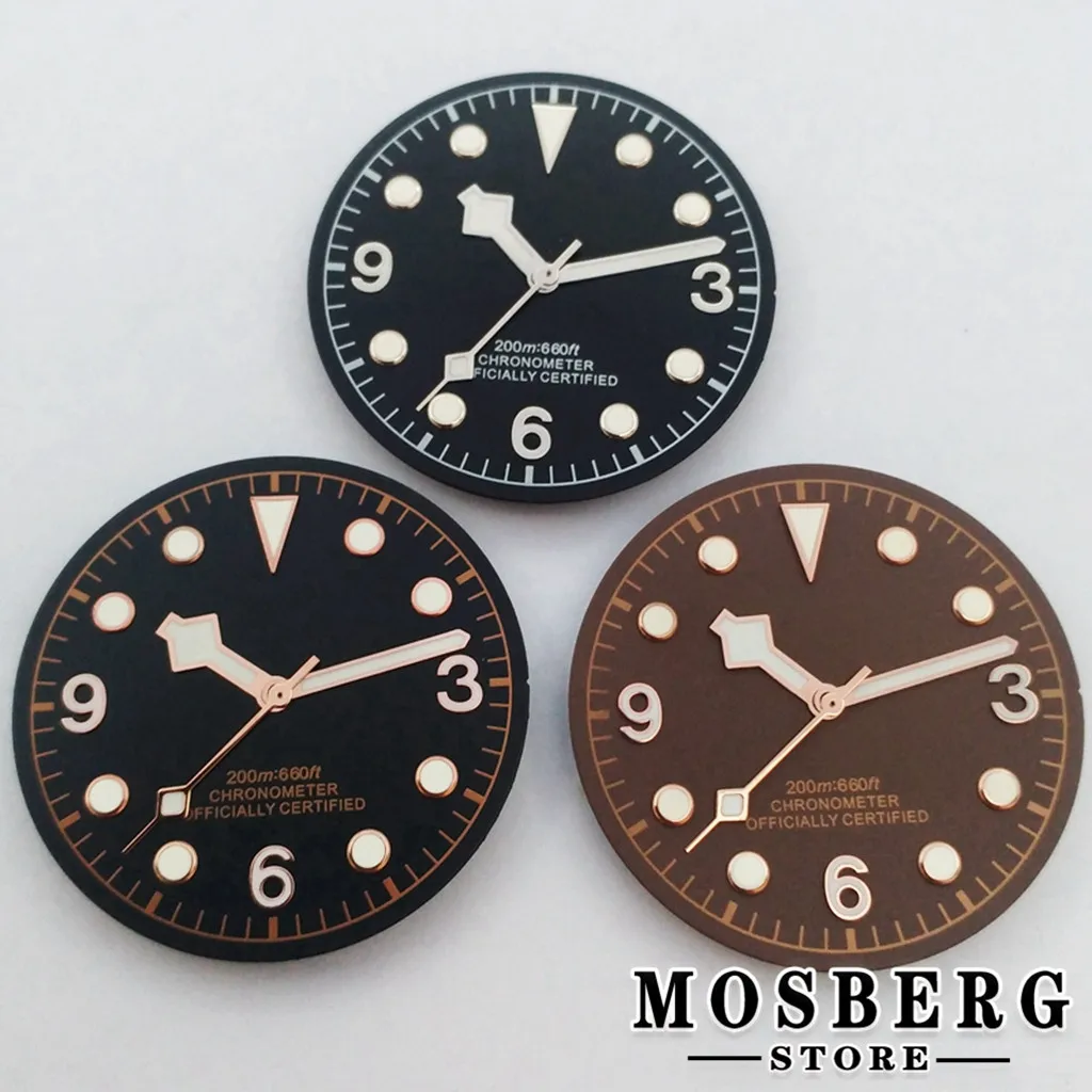 

Sterile 30.5mm Green Luminous Watch Dial Watches Hands For NH35 NH36 ETA2824 2836 Miyota8215 8205 821A DG2813 3804 Movement