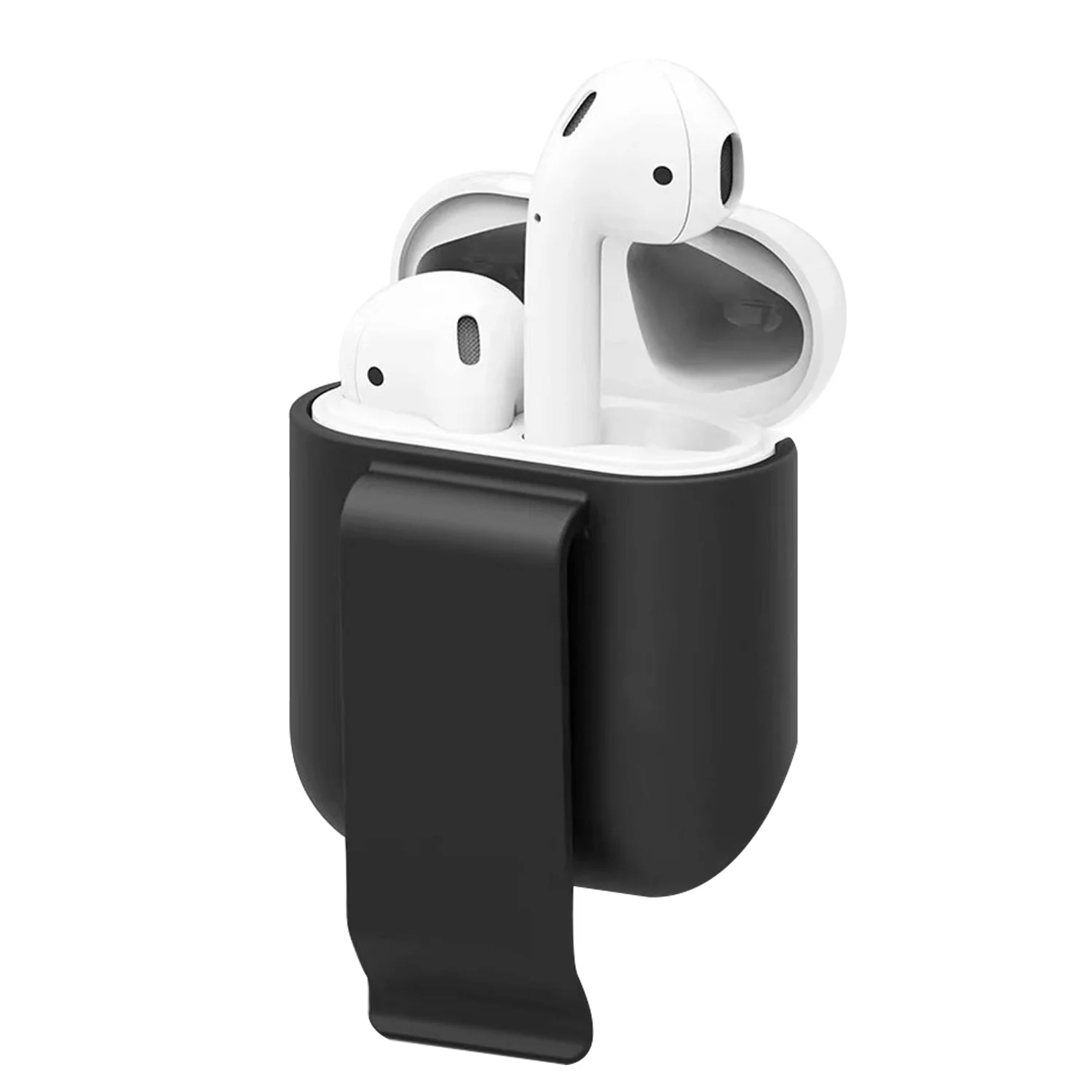 Besegad ультра легкий силиконовый чехол для наушников кронштейн зажим ремня