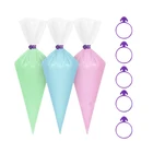 10 шт. силиконовая для кондитерского мешка Галстуки фиксированные кольца DIY многоразовые кантом для кондитерского мешка резинкой для крепежной ленты, никаких утечек средство для украшения торта