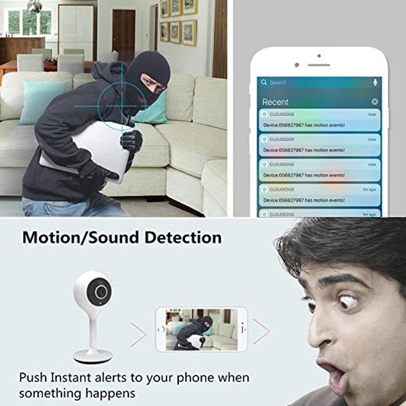 Wdskivi 1080p радионяня, мини IP камера, беспроводная Wifi камера, камера видеонаблюдения, CCTV камера, Push-уведомление, сигнализация, изображение