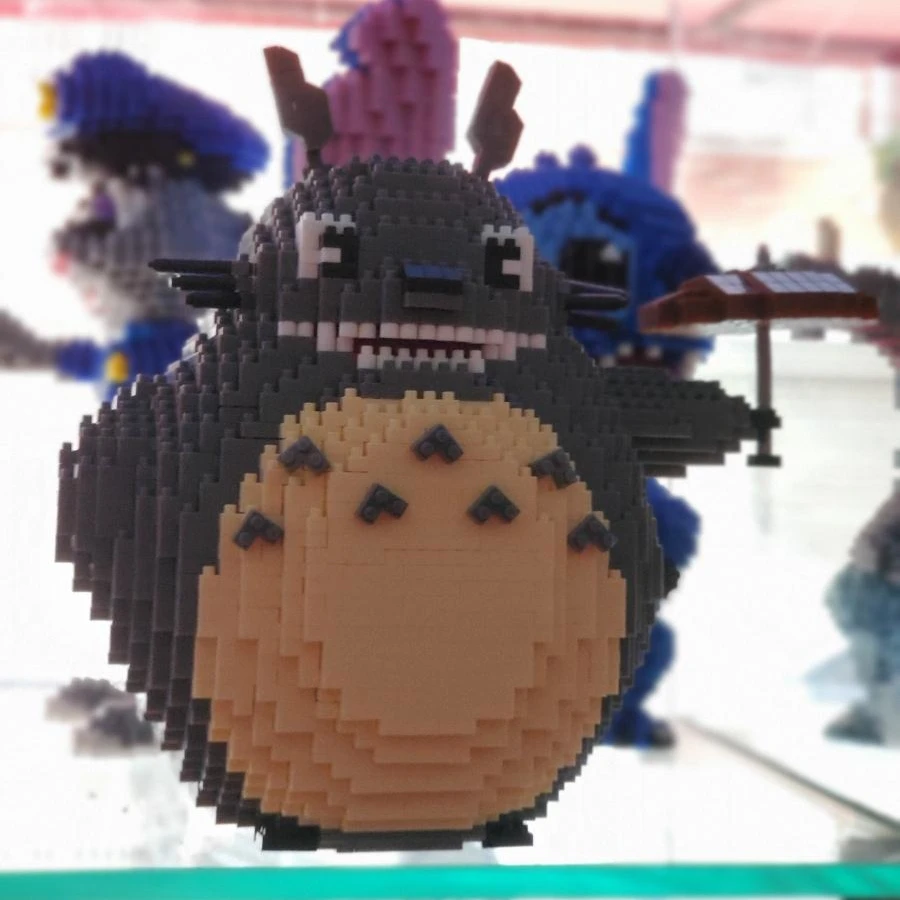 HC большой размер волшебные блоки Totoro мини кирпичи АНИМЕ DIY строительные игрушки