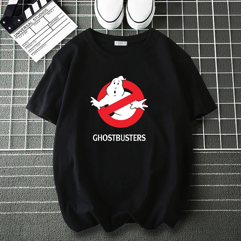 

Hot Logo Movie Ghostbusters Fashion T Shirt funny Tee Shirt for Men Woman Casual Loose Tops Male Hip Hop Harajuku T-Shirts