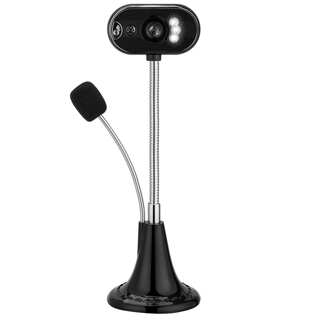 USB 2 0 HD веб камера Веб с микрофоном светодиодный настольный компьютер ПК видео Usb