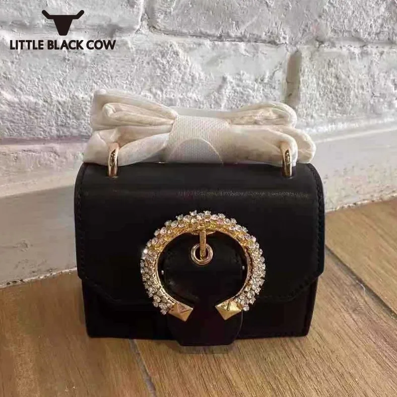 

Модная женская мини-сумка с цепочкой со стразами, маленькие сумки через плечо от известного бренда для вечерние, Офисная сумка через плечо с...