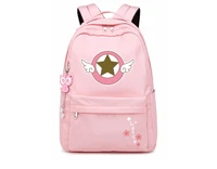 magie sakura school student book backpack magical card sakura cosplay backpack