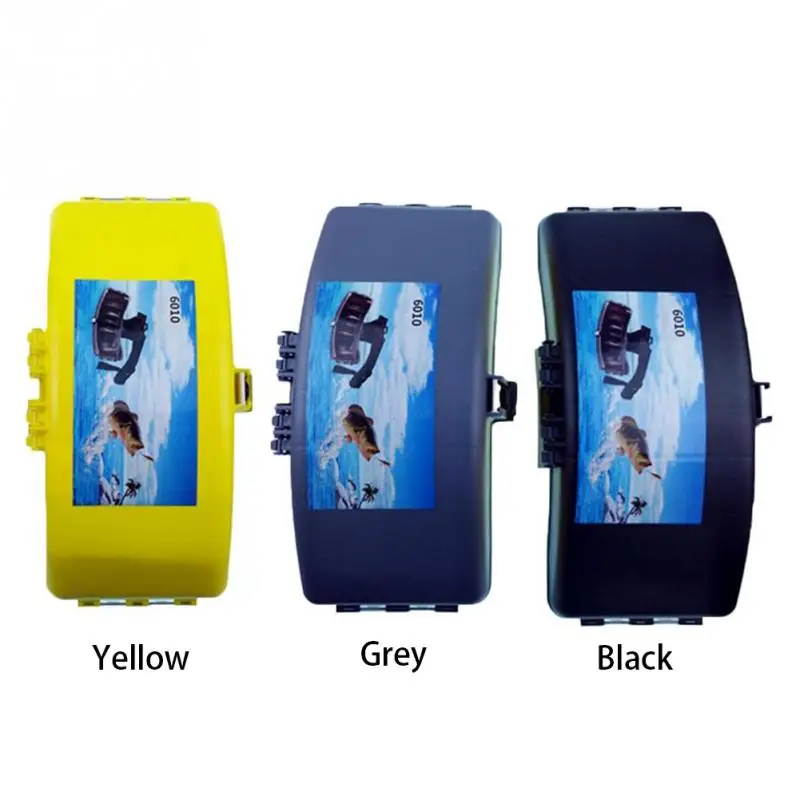 

Folding Fish Bait Box Holder Outdoor Carry Box Waist Belt Storage Case Tackle Lures Waterproof ABS Portable Accessories