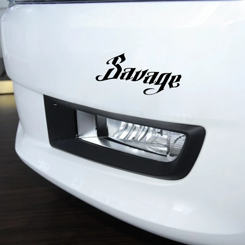 

High Quality SAVAGE Decal Fresh Personality Vinyl Car Window Sticker Black Silver Decor for Car Window 15 Cm*6.9cm
