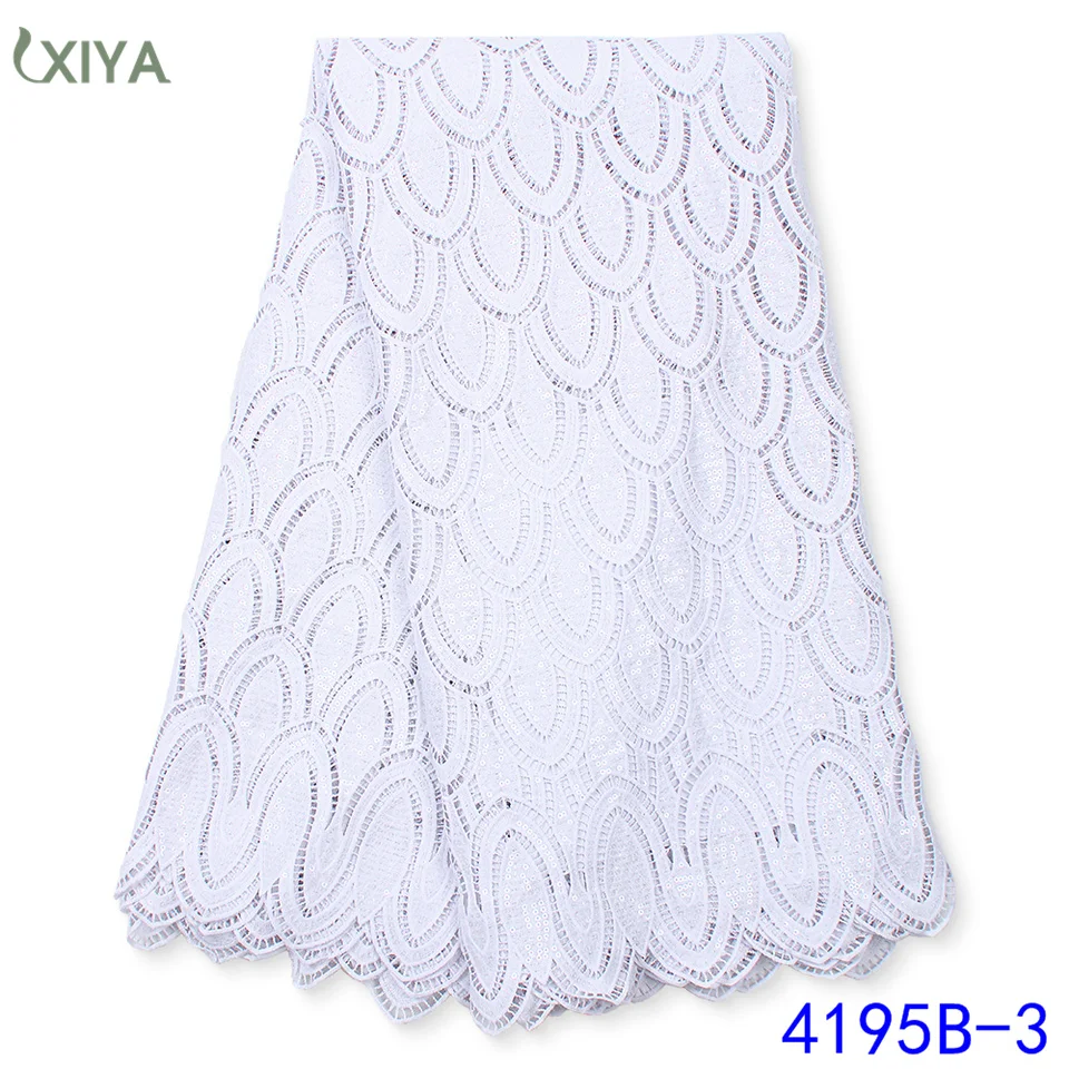 

Чистый белый молочный шелк, кружево, африканский гипюр, шнур, кружевная ткань с блестками, нигерийское водорастворимое кружево для свадьбы ...
