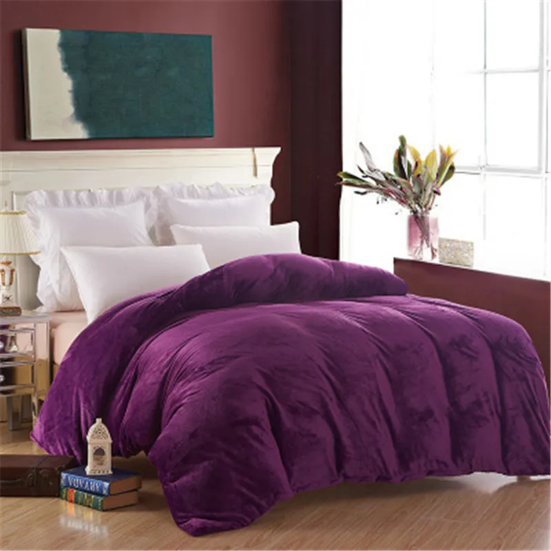 Однотонный флисовый пододеяльник/удобный пододеяльник с цветочным