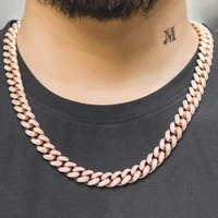 12mm miami cuban link choker full iced out chain dad jewelry