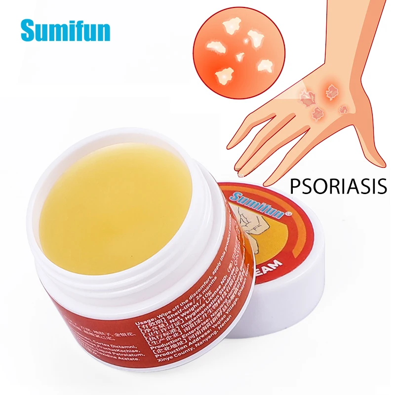 

10g Sumifun Psoriasis Herbal Cream Relief Dermatitis Pruritus Eczematoid Antibacterial Ointment Skin Anti-itching Care Plaster