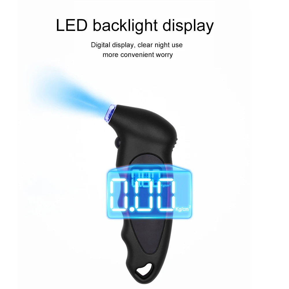 Цифровой манометр для шин с ЖК дисплеем 1 шт.|Инструмент контроля давления в